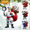 Joycorners The Chef Santa Coming Christmas Ornament, Personalized Ornament 2D Flat LM2211
