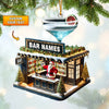 Joycorners Santa Bar Home Decor Christmas Ornament, Personalized Ornament 2D Flat LM2211