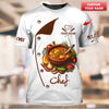 Joycorners Personalized Chef Shirt, Gourmet Soup Design with Fresh Ingredients MT2509
