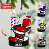 Joycorners Custom Barber Chair Ornament, Personalized Ornament 2D Flat LM2211
