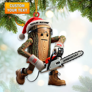 Joycorners Santa Carpenter Home Decor Christmas Ornament, Personalized Ornament 2D Flat LM2211