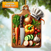 Joyccorners Custom Name Cutting Board Ornament 2D Flat LM2111