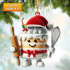 Joycorners Sweet Cream Cake Christmas Ornament, Personalized Ornament 2D Flat LM2211