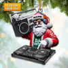 Joycorners Santa DJ Ornament, Personalized Ornament 2D Flat LM2211