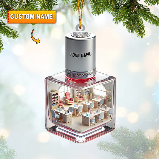 Joycorners Merry Christmas Nails Home Decor Christmas Ornament, Personalized Ornament 2D Flat LM2211