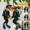Joycorners Couple Diving Home Decor, Christmas Ornament, Personalized Ornament 2D Flat LM2111