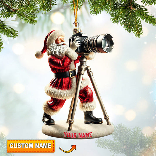 Joycorners Photographer Christmas Home Decor Christmas Ornament, Personalized Ornament8 2D Flat LM2211