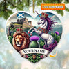 Joycorners Custom Name Scotland Ornament, Christmas Gift for Scotland Lover5 2D Flat LM2111