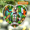 Joycorners Custom Name Ireland Ornament, Christmas Gift for Ireland Lover89 2D Flat LM2111