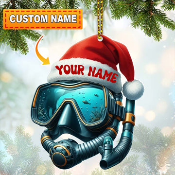 Joycorners Diving Home Decor, Christmas Ornament, Personalized Ornament 2D Flat LM2111