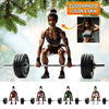 Joycorners Custom Name Woman Gym Work Out Santa Ornament, Gymnastics Christmas Gift89 2D Flat LM2111