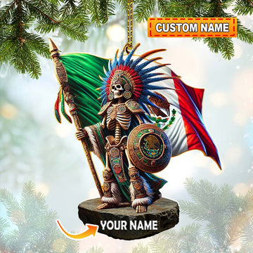 Joycorners Custom Name Mexico Ornament, Christmas Gift for Mexico Lover 2D Flat LM2111