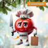 Joycorners Tomato Chef Christmas Ornament, Personalized Ornament 2D Flat LM2211
