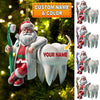 Joycorners Custom Name Dentist Ornament, Dentist Christmas Gift3 2D Flat LM2111