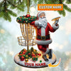 Joycorners Custom Name Santa Ornament, Santa Christmas Gift1 2D Flat LM2111