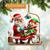 Joycorners Custom Name Dentist Ornament, Dentist Christmas Gift5 2D Flat LM2111