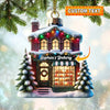 Joycorners Custom Christmas House Ornament, Personalized Ornament 2D Flat LM2211