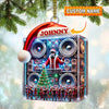 Joycorners Swag DJ Santa Christmas Ornament, Personalized Ornament 2D Flat LM2211