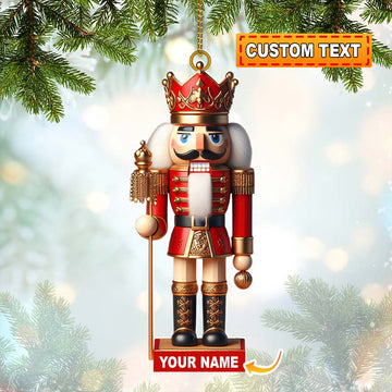 Joycorners Nutcracker Christmas Ornament, Personalized Ornament 2D Flat LM2211