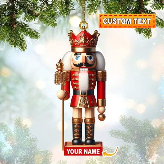 Joycorners Nutcracker Christmas Ornament, Personalized Ornament 2D Flat LM2211