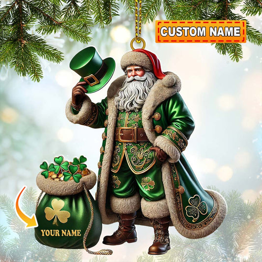 Joycorners Custom Name Ireland Ornament, Ireland Lover Christmas Gift 2D Flat LM2211