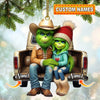 Joycorners Custom Name Couple Christmas Ornament, Lover Christmas Gift 2D Flat LM2111