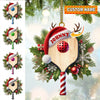 Joycorners Custom Name Pickle Ball Ornament, Pickle Ball Christmas Gift 2D Flat LM2111
