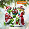 Joycorners Custom Name Couple Ornament, Couple Christmas Gift 2D Flat LM2111