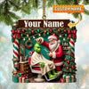 Joycorners Custom Barber Santa Ornament, Personalized Ornament 2D Flat LM2211