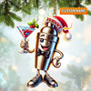 Joycorners Custom Name Barista Ornament, Barista Christmas Decoration 2D Flat LM2111