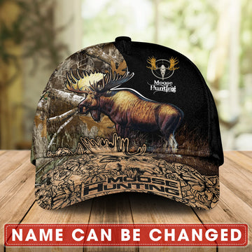Joycorners Love Moose Hunting Personalized Cap