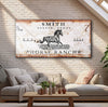 Joycorners Horse Personalized Name Canvas Cattle Ranch Signs