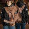 Joycorners Camo Blaze Horse Lover Personalized Name 3D Hoodie (8 Breeds)