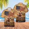 Joycorners Rustic USA Map Cows America 250th Anniversary 3D Hawaiian Shirt (10 Breeds)