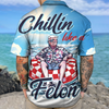 Joycorner Chillin Like A Felon Summer Trump President 3 Hawaiian Shirt