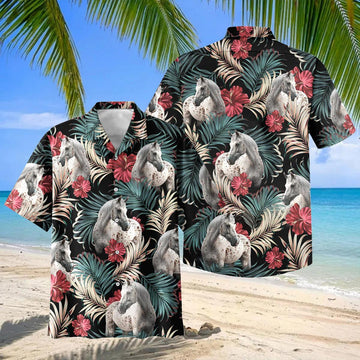 Joycorners Appaloosa Equestrian Tropical Hawaiian Shirt