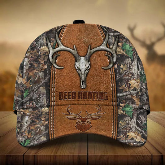 Joycorners Premium Skull Deer Hunting Printed Multicolor Personalized 3D Hat