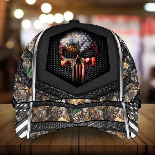 Joycorners  Premium Punisher Skull Hunting Cap