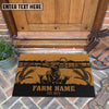 Joycorners Highland Sunshine Field Custom Farm Name Custom Year Coir Doormat