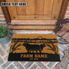 Joycorners Beefmaster Sunshine Field Custom Farm Name Custom Year Coir Doormat