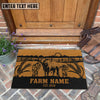 Joycorners Brahman Sunshine Field Custom Farm Name Custom Year Coir Doormat