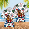 Joycorners Cowboy Cows America 250 Patriotic Beach 3D Hawaiian Shirt (10 Breeds)