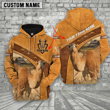 Joycorners Personalized Name 3D Camels Hoodie