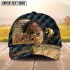 Joycorners Horse Luxurious Patterns Opulent Background Personalized Name Cap (8 Breeds)