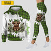 Joycorners Floral Highland Cow - Personalized Hoodie and Leggings LM2811