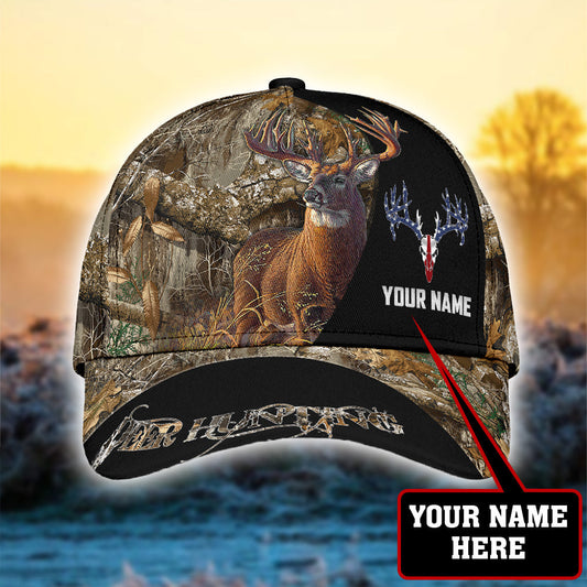 Joycorners Personalized Deer Hunting Camo Classic Cap HM33