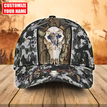 Joycorners Personalized Deer Skull Hunting Camo Classic Cap HM25