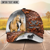 Joycorners Horse Dark Brown Heart Craving Personalized Name Cap (8 Breeds)