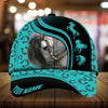 Personalized multicolor unique love white horse horseshoes pattern cap