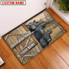 Joycorners Black Angus Barn Custom Name Doormat